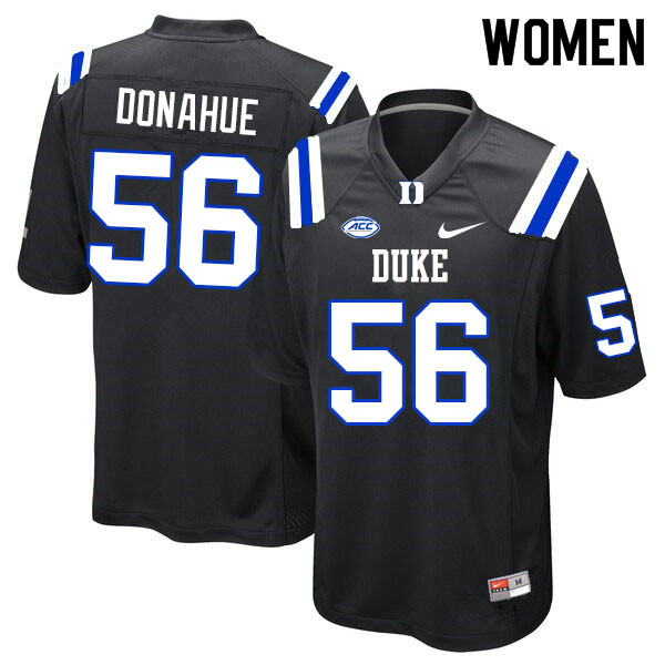 Women #56 Casey Donahue Duke Blue Devils College Football Jerseys Sale-Black
